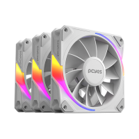 KIT COOLER FAN PCYES SANGUE FRIO 3 ARGB WHITE GHOST REVERSE 120MM – 4243